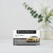 ラグジュアリーモダンカーレンタル |ミニマリスト 名刺 (スタンド正面)