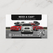 ラグジュアリーモダンカーレンタル |ミニマリスト 名刺 (裏面)