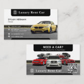 ラグジュアリーモダンカーレンタル |ミニマリスト 名刺 (正面/裏面)