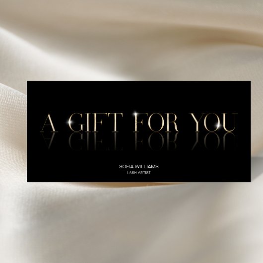 ラグジュアリーモダンギフト証明書ギフトカード追加ロゴ