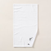 ラグジュアリーモダンザサロンヘアカスタムーのショップ名 バスタオルセット (ハンドタオル)