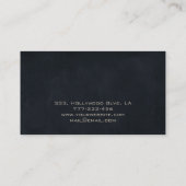 ラグジュアリーモダンシンプルな強力な車概要 名刺 (裏面)