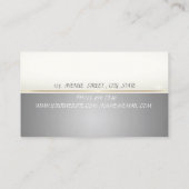 ラグジュアリーモダンスタイリッシュプロフェッショナルグリッターロータス 名刺 (裏面)