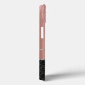 ラグジュアリーモダンバラ金ゴールドブラックシックグリッター Case-Mate iPhoneケース (裏面 / 右)