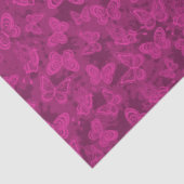 ラグジュアリーモダンパープルナチュラルフローラバタフライ 薄葉紙 (詳細)