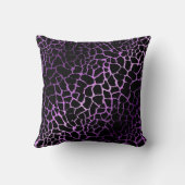 ラグジュアリーモダンパープルブラックバラティガー クッション (裏面)