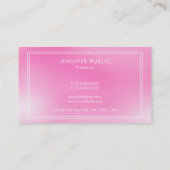 ラグジュアリーモダンピンクパープルクリエイティブテンプレート 名刺 (裏面)