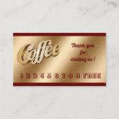 ラグジュアリーモダンフリー金ゴールド 名刺 (正面)