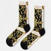 ラグジュアリーモダンフローラエレガントコレクション ソックス (左)