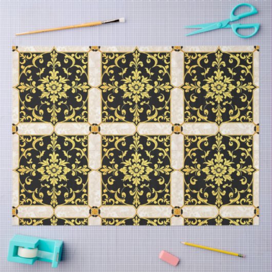 ラグジュアリーモダンフローラエレガントコレクション 薄葉紙 (クラフト)