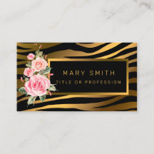 ラグジュアリーモダンフローラタイガーあなたのテキストを追加