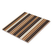 ラグジュアリーモダンブラウンホワイトリネンテクスチャコレクション タイル (側面)