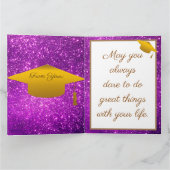 ラグジュアリーモダンプカスタマイズルグリッター カード (内部)