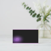 ラグジュアリーモダンプロフェッショナルモノグエレガントラム 名刺 (スタンド正面)