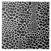 ラグジュアリーモダンホワイトレオパードコレクシエレガントョン タイル (正面)