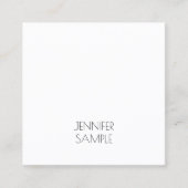ラグジュアリーモダンミニマルエレガントテンプレート スクエア名刺 (正面)