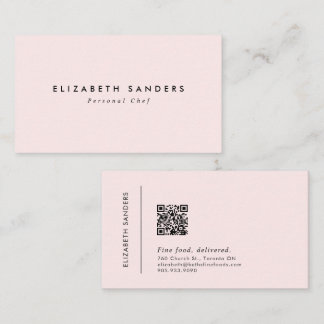 ラグジュアリーモダンミニマルブティックQRコード 名刺