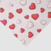 ラグジュアリーモダンラヴエレガント赤いハート 薄葉紙 (詳細)