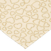 ラグジュアリーモダンラヴエレガント金ゴールドハート テーブルクロス (アングル)