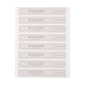 ラグジュアリーモダン差出人住所 ラップアラウンドラベル (シート)