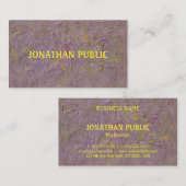 ラグジュアリーモダン抽象芸術アーエレガントトテンプレート 名刺 (正面/裏面)