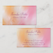 ラグジュアリーモダン抽象芸術アートトレンディーシカラフルック 名刺 (正面/裏面)