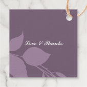 ラグジュアリーモダン結婚ズパープル フェイバータグ (裏面)