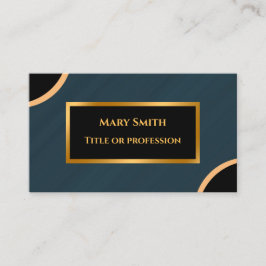 ラグジュアリーモダン金ゴールドグリーンマーブル 名刺