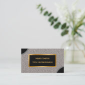 ラグジュアリーモダン金ゴールドシルバー 名刺 (スタンド正面)