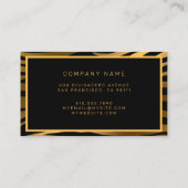 ラグジュアリーモダン金ゴールドタイガーあなたのテキストを追加 名刺