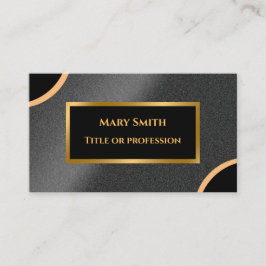ラグジュアリーモダン金ゴールドブラックプロフェッショナル 名刺