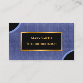 ラグジュアリーモダン金ゴールドブルージーンズ 名刺