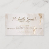 ラグジュアリーモダン金ゴールド大理石 名刺 (裏面)