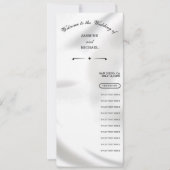 ラグジュアリーモダン・ホワ結婚イトのセレモニー・パーティー・プログラム (正面)