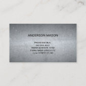 ラグジュアリーモノグラムバンド |抽象芸術パターン 名刺 (裏面)