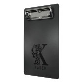 ラグジュアリーモノグラムKオンダークグレー ミニクリップボード (アングル2)