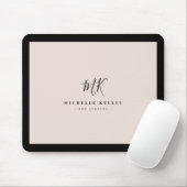 ラグジュアリーモミニマルノグラム赤面ピンクシックスタイリッシュ マウスパッド (マウス)