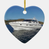 ラグジュアリーモーターボート セラミックオーナメント (正面)