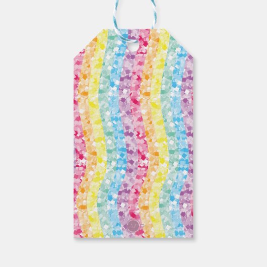 ラグジュアリーユニコーンマジカル誕生日 パーソナライズされた ギフトタグ (裏面)