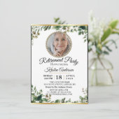 ラグジュアリーユーカリプトゥスリタイアメントパーティの招待状 招待状 (スタンド正面)