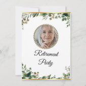 ラグジュアリーユーカリプトゥスリタイアメントパーティの招待状 招待状 (裏面)