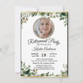 ラグジュアリーユーカリプトゥスリタイアメントパーティの招待状 招待状 (正面)