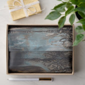 ラグジュアリーライオンカップルブルー結婚フローラズテーブル 薄葉紙 (ギフト)