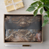 ラグジュアリーライオンポートレートピンクフローラフレ華美ーム 薄葉紙 (ギフト)