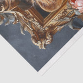 ラグジュアリーライオンポートレートピンクフローラフレ華美ーム 薄葉紙 (詳細)