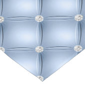 ラグジュアリーライトブルーダイヤモンドタフテッドパターン ショートテーブルランナー (コーナー)