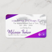 ラグジュアリーラッシュ – 名刺 (裏面)