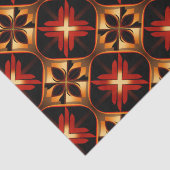 ラグジュアリーラティスブラック金ゴールドジオメトリックシームレス 薄葉紙 (詳細)