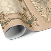 ラグジュアリーラパターン（の模様が）あるッピング紙 ラッピングペーパー (ロールコーナー)