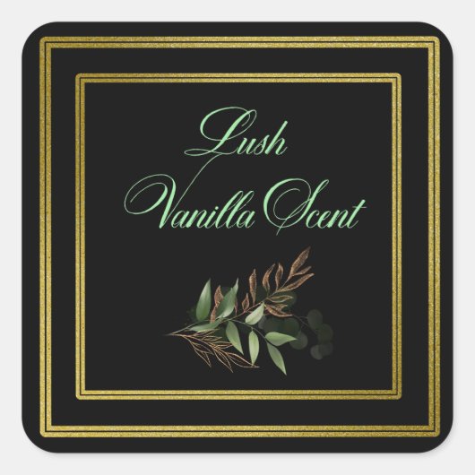 ラグジュアリーラベル スクエアシール (正面)